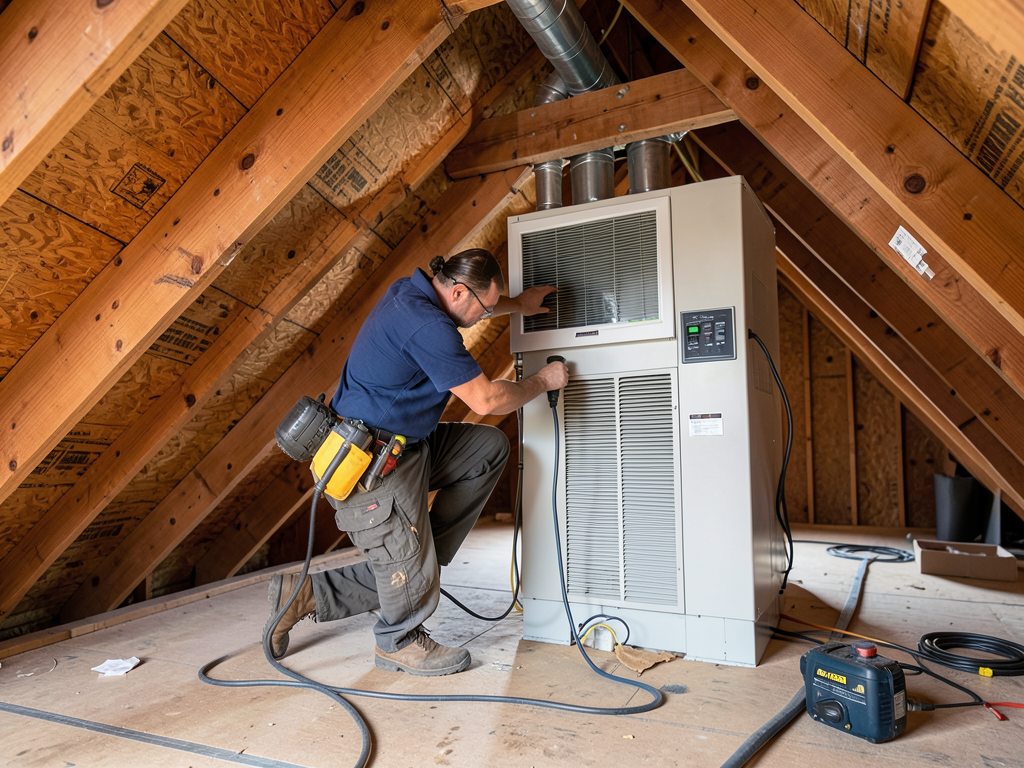 The best ways to heat and cool a finished attic in