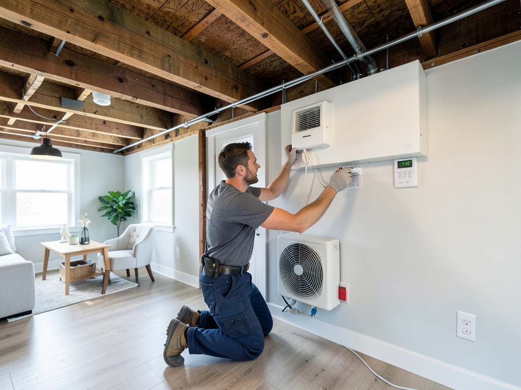 The best ways to heat and cool a finished basement